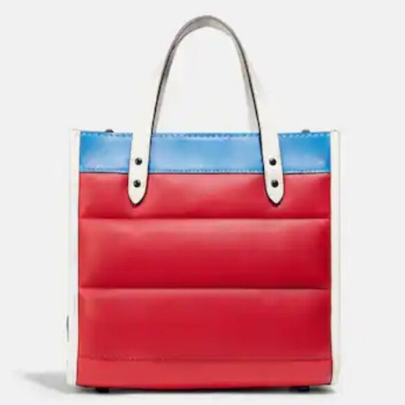 RETAIL Coach Puffy Quilted Field Tote 22 - Picture 3 of 13